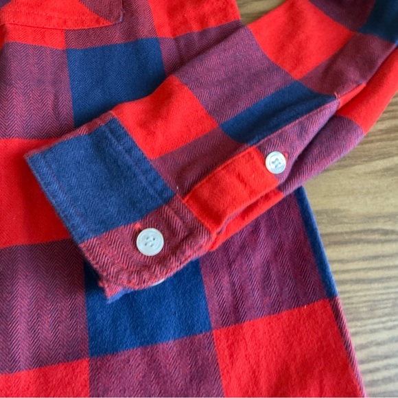 J. Crew Flannel 1/2 Zip Pullover Shirt XS - Picture 2 of 6